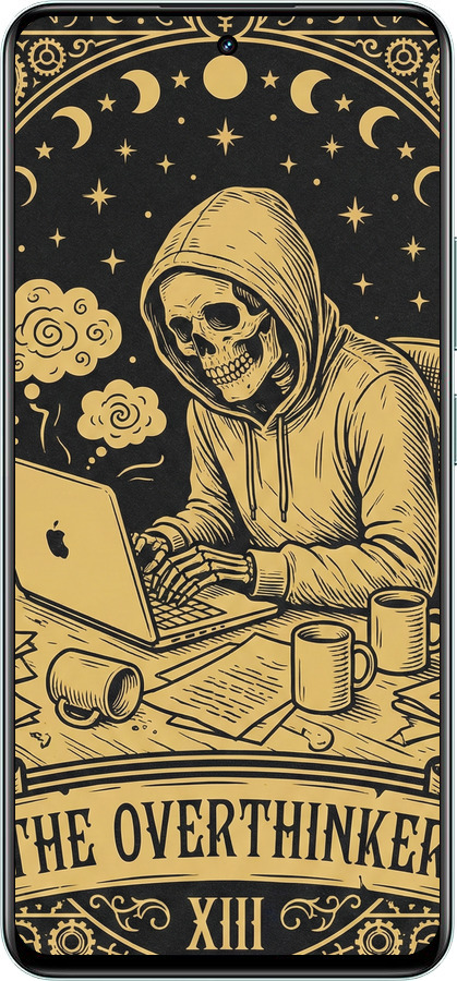 Силиконовый чехол The Overthinker для Realme 12+ - 6774u-3650 изображение 