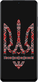 TPU чехол Герб - вышиванка на черном фоне для Realme 13+ 5G - 1196b-3891 изображение 