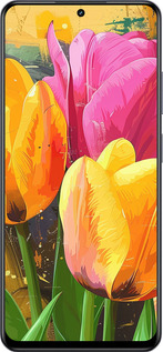 TPU чехол Нарисованные тюльпаны для Realme 13+ 5G - 5990b-3891 изображение 