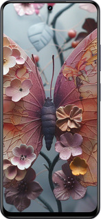 TPU чехол Fairy Butterfly для Realme 13+ 5G - 6048b-3891 изображение 