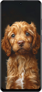 TPU чехол Cocker spaniel на черном фоне для Realme 13+ 5G - 6137b-3891 изображение 