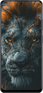 TPU чехол Пламенный лев для Realme 13+ 5G - 6153b-3891 изображение 