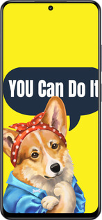TPU чехол чехол с корги You Can Do It для Realme 13+ 5G - 6184b-3891 изображение 