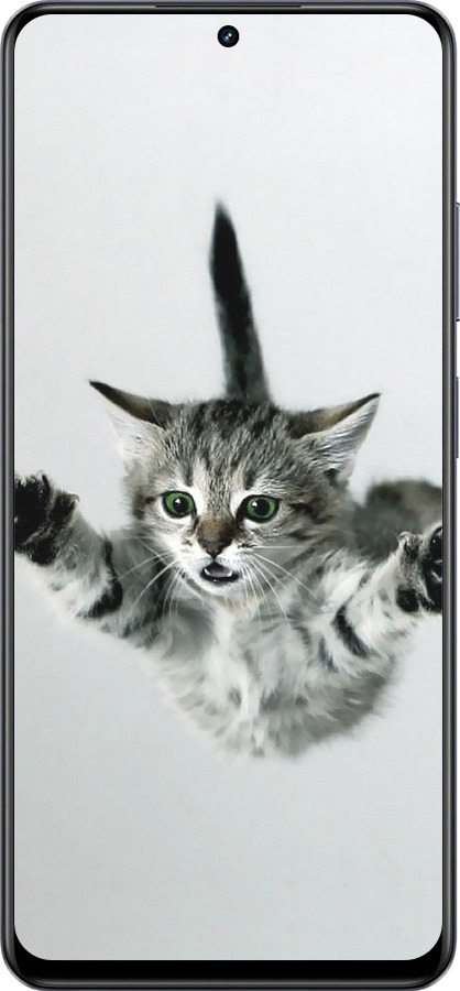 TPU чехол Летящий котёнок для Realme 13+ 5G - 2322b-3891 изображение 