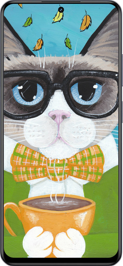TPU чехол Cat&Coffee для Realme 13+ 5G - 4053b-3891 изображение 