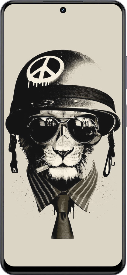 TPU чехол tattoo soldier для Realme 13+ 5G - 4165b-3891 изображение 