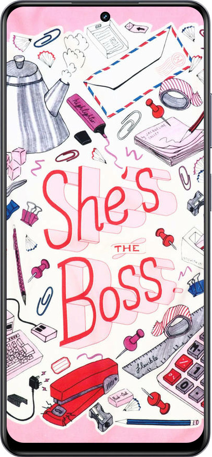 TPU чехол she's the  boss для Realme 13+ 5G - 4254b-3891 изображение 