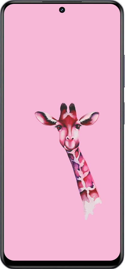 TPU чехол Розовая жирафа для Realme 13+ 5G - 4441b-3891 изображение 