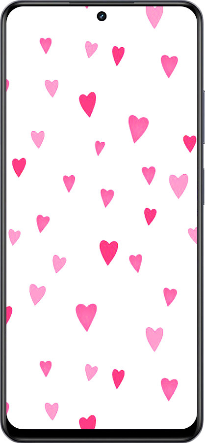 TPU чехол Сердечки 2 для Realme 13+ 5G - 4763b-3891 изображение 
