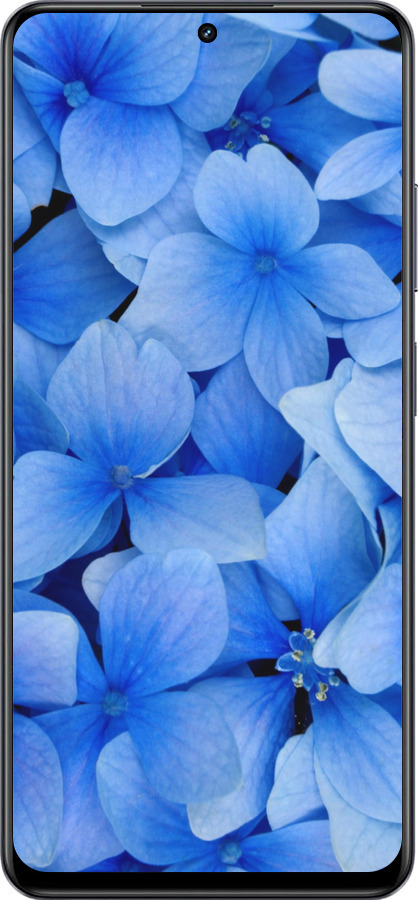 TPU чехол Синие цветы для Realme 13+ 5G - 526b-3891 изображение 