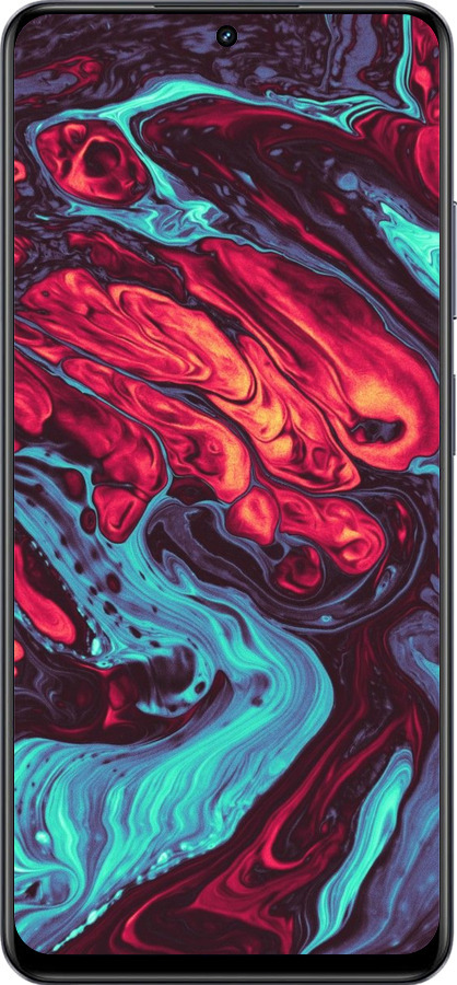 TPU чехол Синяя красная абстакция для Realme 13+ 5G - 5339b-3891 изображение 