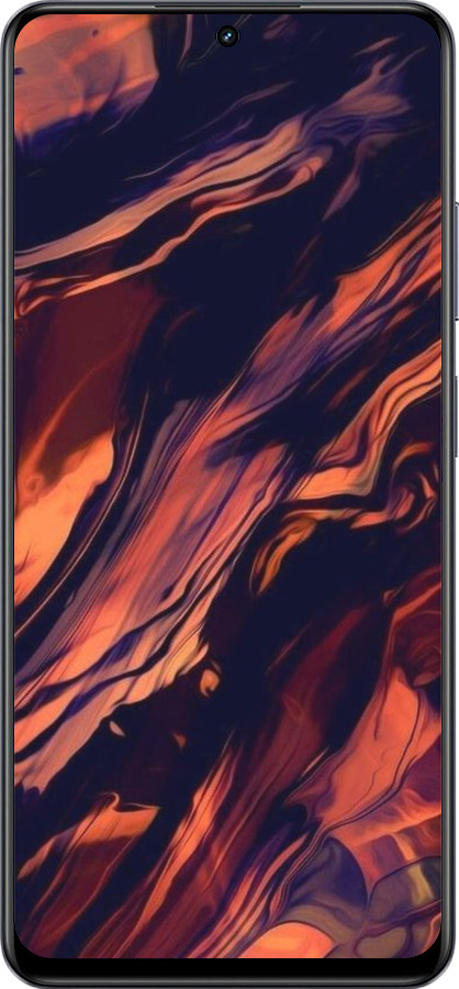 TPU чехол Черно-оранжевая абстракция для Realme 13+ 5G - 5340b-3891 изображение 