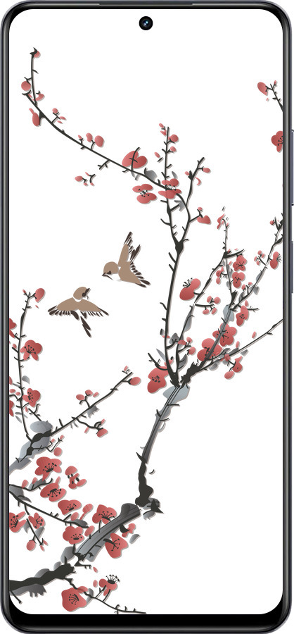 TPU чехол Сакура v2 для Realme 13+ 5G - 5538b-3891 изображение 