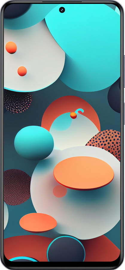 TPU чехол Горошек абстракция для Realme 13+ 5G - 5608b-3891 изображение 