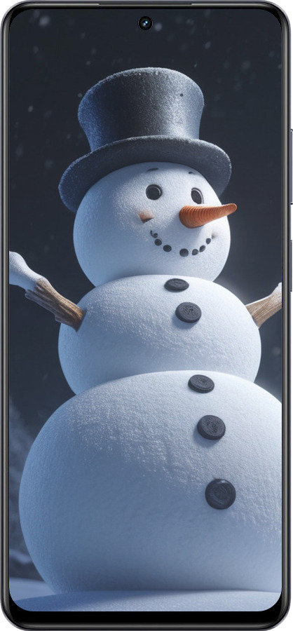 TPU чехол Сніговик для Realme 13+ 5G - 5826b-3891 изображение 