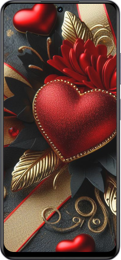 TPU чехол Сердечки v2 для Realme 13+ 5G - 5832b-3891 изображение 