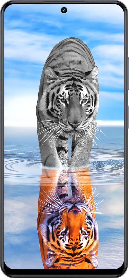 TPU чехол Тигр для Realme 13+ 5G - 6016b-3891 изображение 