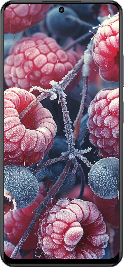 TPU чехол Морозні ягоди для Realme 13+ 5G - 6033b-3891 изображение 