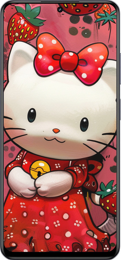 TPU чехол hello kitty1 для Realme 13+ 5G - 6036b-3891 изображение 