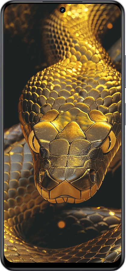 TPU чехол Golden snake для Realme 13+ 5G - 6072b-3891 изображение 