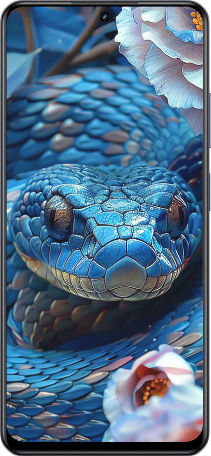 TPU чехол Blue Snake для Realme 13+ 5G - 6079b-3891 изображение 