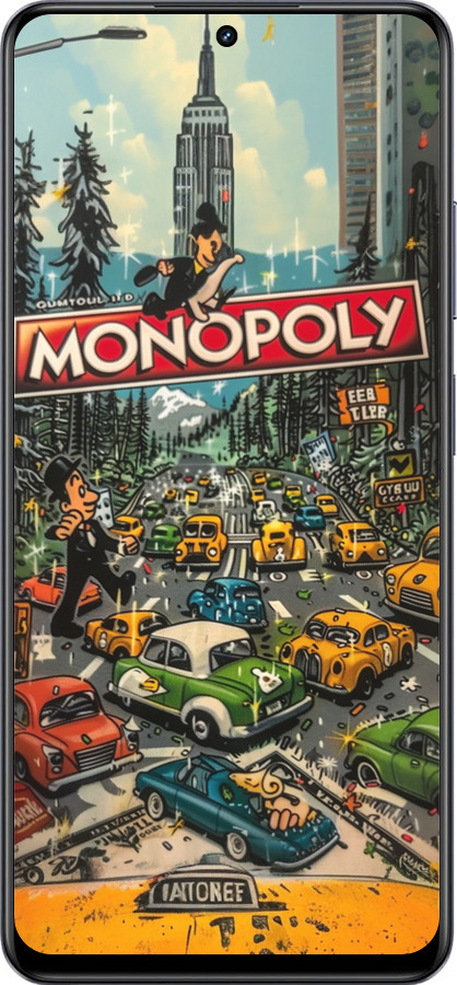 TPU чехол Міський драйв Monopoly для Realme 13+ 5G - 6088b-3891 изображение 