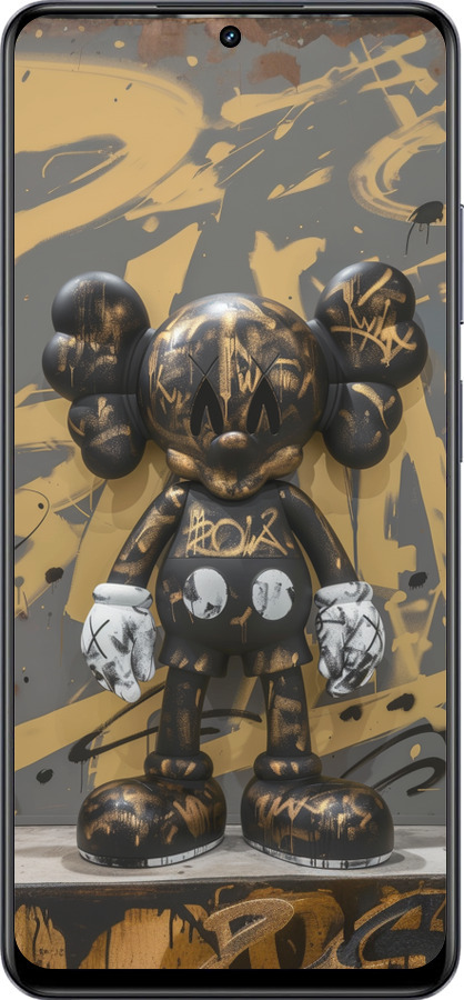 TPU чехол Bronze kaws для Realme 13+ 5G - 6097b-3891 изображение 