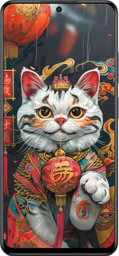 TPU чехол China Cat v2 для Realme 13+ 5G - 6135b-3891 изображение 
