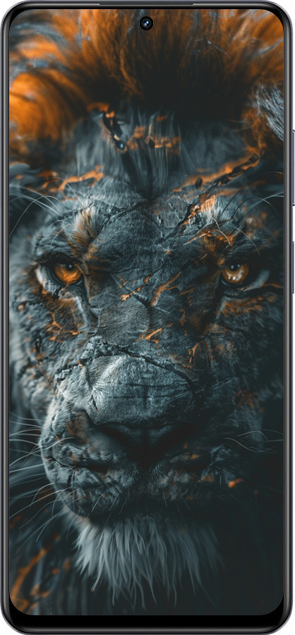 TPU чехол Пламенный лев для Realme 13+ 5G - 6153b-3891 изображение 