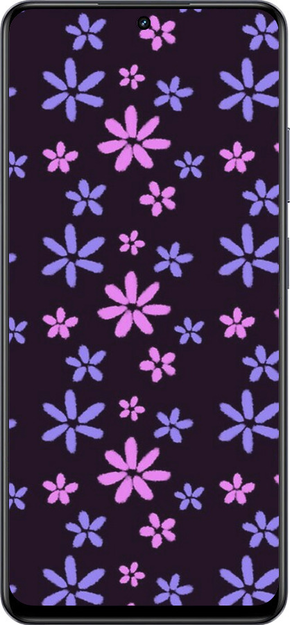TPU чехол с  цветами для Realme 13+ 5G - 6258b-3891 изображение 