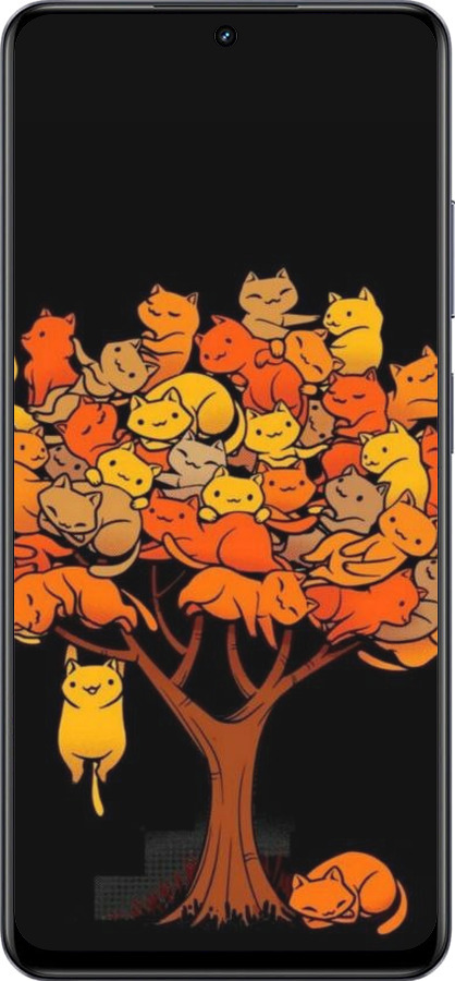 TPU чехол Дерево и котики для Realme 13+ 5G - 6516b-3891 изображение 