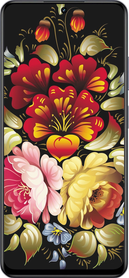 TPU чехол Хохлома 6 для Realme 13+ 5G - 829b-3891 изображение 