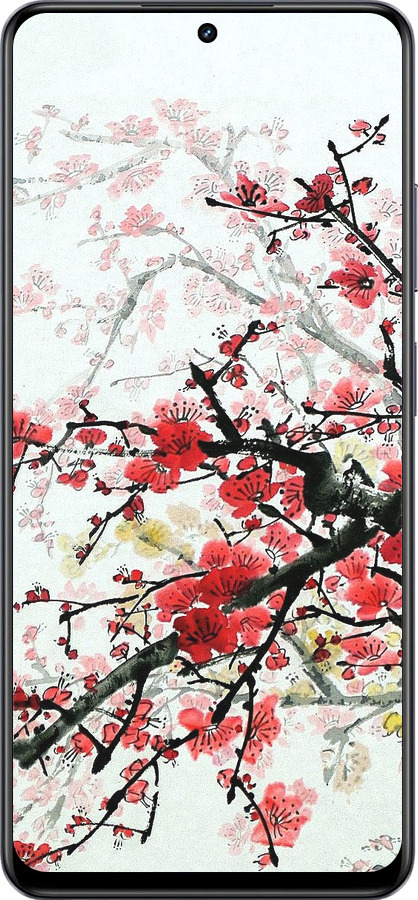 TPU чехол Цветущий куст для Realme 13+ 5G - 831b-3891 изображение 