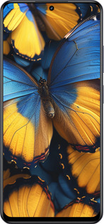Силіконовий чехол Жовто-блакитні метелики для Realme 13+ 5G - 6046u-3891 изображение 