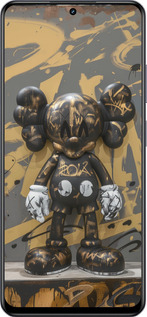 Силиконовый чехол Bronze kaws для Realme 13+ 5G - 6097u-3891 изображение 