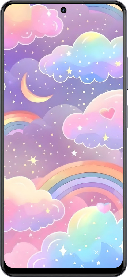 Силіконовий чехол Хмари та веселка для Realme 13+ 5G - 6312u-3891 изображение 