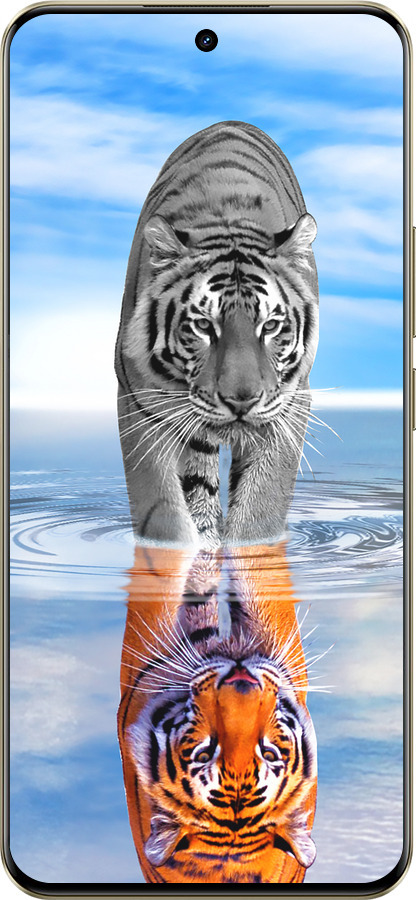 Силіконовий чехол Тигр для Realme 13 PRO / 13 PRO+ - 6016u-3789 изображение 