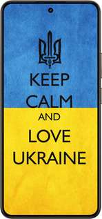 Силиконовый чехол Keep calm and love Ukraine v2 для Realme 14 5G / 14T 5G - 1114u-4024 изображение 