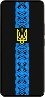 Силиконовый чехол Тризуб в вышиванке для Realme 14 5G / 14T 5G - 1158u-4024 изображение 