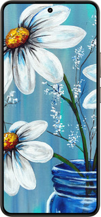 Силіконовий чехол Красиві арт-ромашки для Realme 14 5G / 14T 5G - 4031u-4024 изображение 