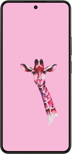 Силиконовый чехол Розовая жирафа для Realme 14 5G / 14T 5G - 4441u-4024 изображение 