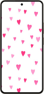 Силіконовий чехол Сердечка 2 для Realme 14 5G / 14T 5G - 4763u-4024 изображение 