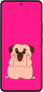Силиконовый чехол Весёлый мопс для Realme 14 5G / 14T 5G - 4908u-4024 изображение 