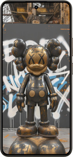 Силиконовый чехол Bronze kaws v3 для Realme 14 5G / 14T 5G - 6099u-4024 изображение 