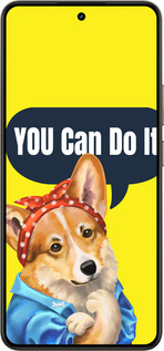 Силиконовый чехол чехол с корги You Can Do It для Realme 14 5G / 14T 5G - 6184u-4024 изображение 