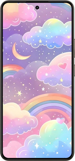 Силиконовый чехол Облака и радуга для Realme 14 5G / 14T 5G - 6312u-4024 изображение 