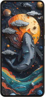 Силиконовый чехол Кит в космосе для Realme 14 5G / 14T 5G - 6328u-4024 изображение 