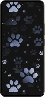 Силиконовый чехол С синими отпечатками лап для Realme 14 5G / 14T 5G - 6441u-4024 изображение 