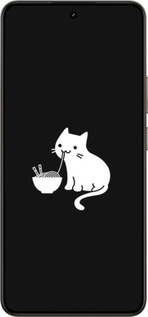 Силіконовий чехол Милий кіт на чорному фоні для Realme 14 5G / 14T 5G - 6528u-4024 изображение 
