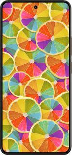 Силиконовый чехол Разноцветные дольки лимона для Realme 14 5G / 14T 5G - 861u-4024 изображение 